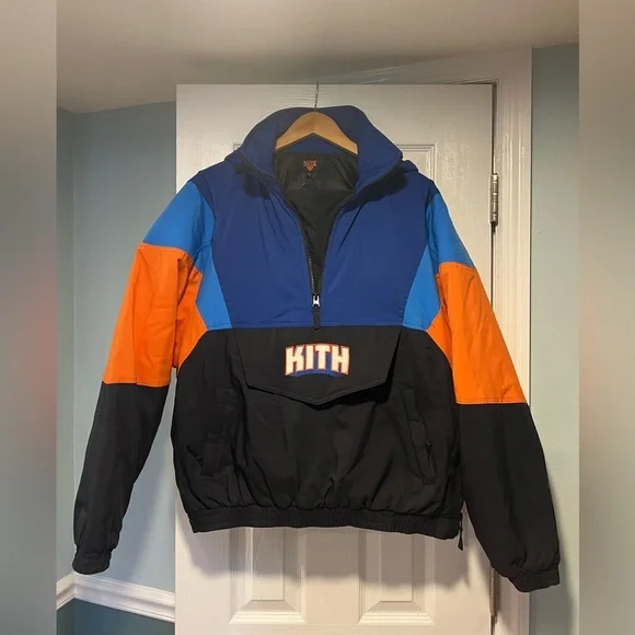 Kith for the New York Knicks Wings Quarter Zip Anorak - Size M - Starter jacket - Picture 3 of 5